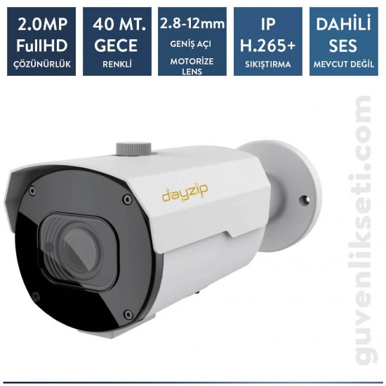 Dayzip DZ-2212B 2MP Starlight Motorize Bullet Kamera